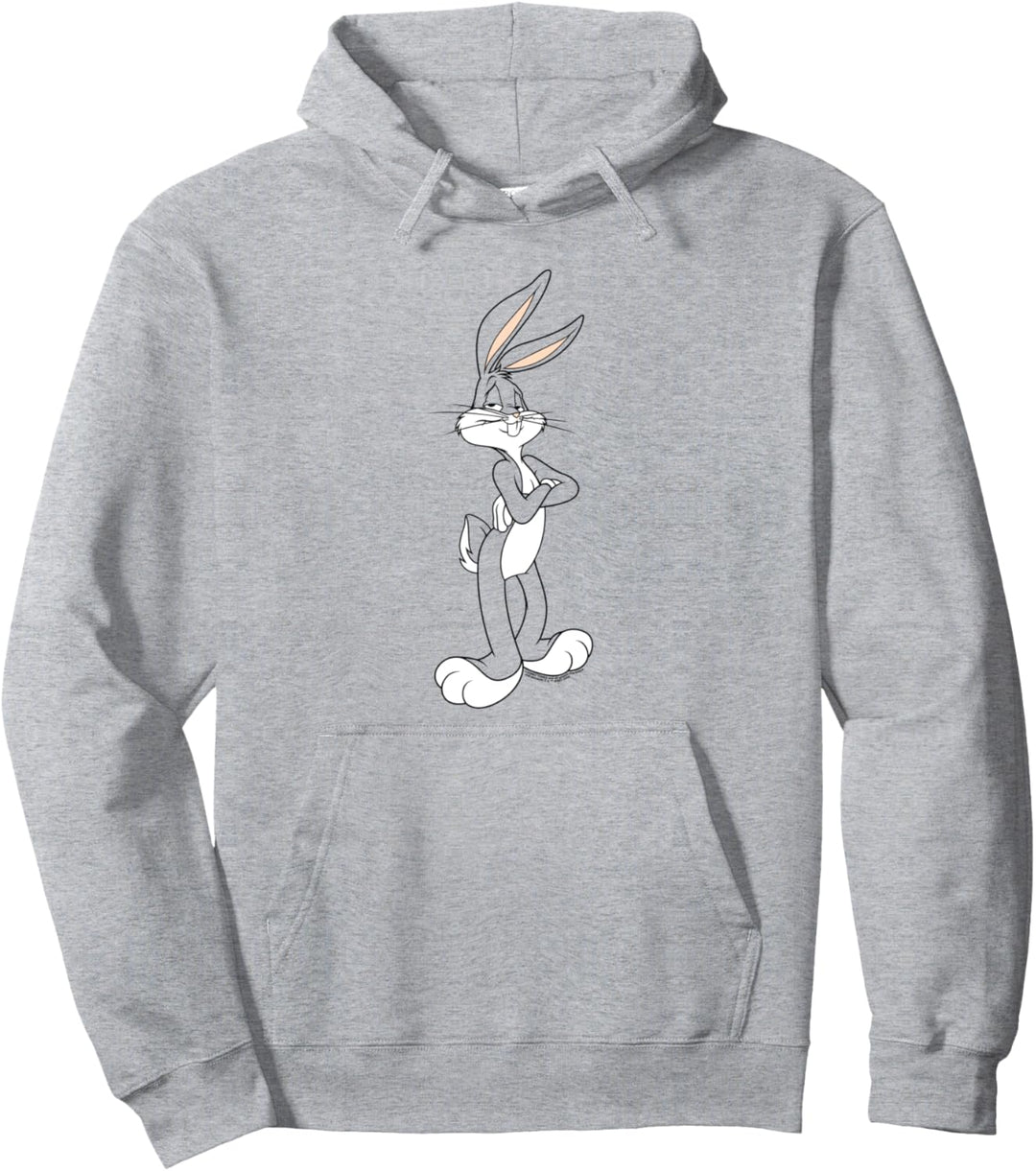 Looney Tunes Bugs Bunny Cross Arms Pose Pullover Hoodie