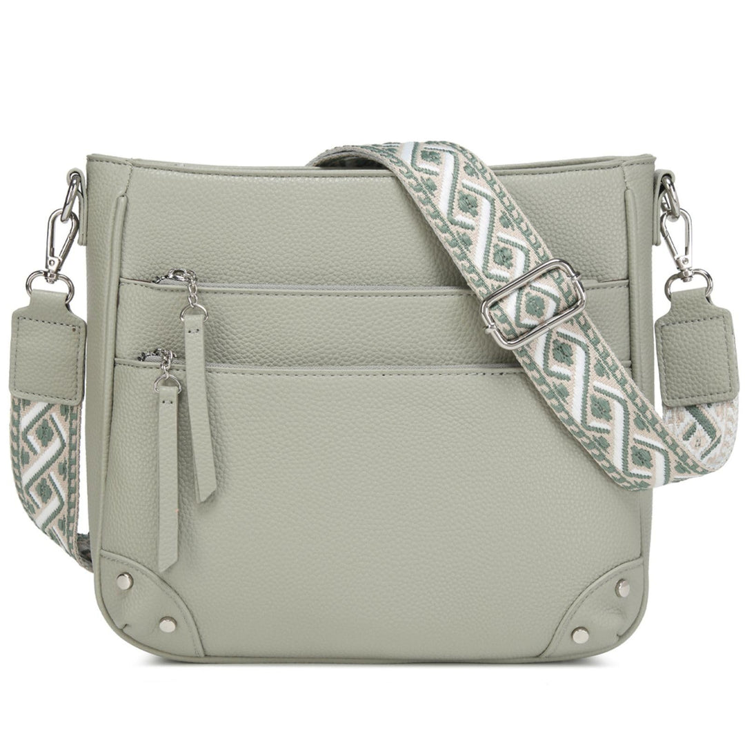 Handtasche Damen Mittelgross Umhängetasche Damen Leder PU Schultertasche Crossbody Bag Klein Damenha