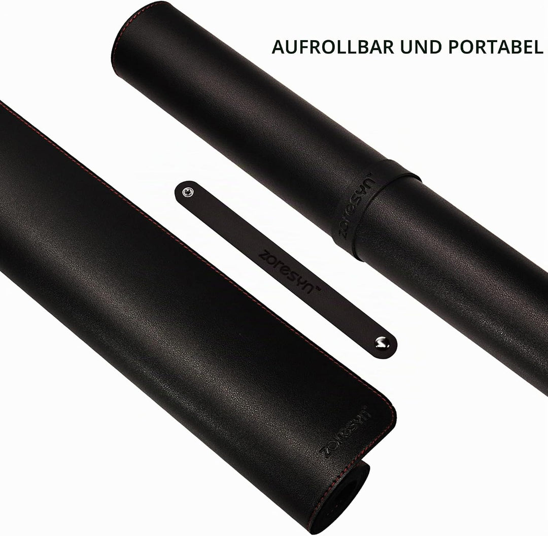 ZORESYN PU Leder Office Mauspad - Tischschoner - Schreibmatte - 2XL Lange Gaming Mauspad, Schreibtis