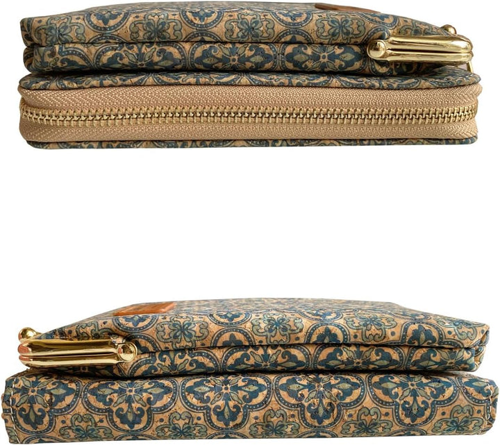 Kork Handy Umhängetasche Damen, Kleine Schultertasche Handytasche zum Umhängen mit Kartenfächer Cros