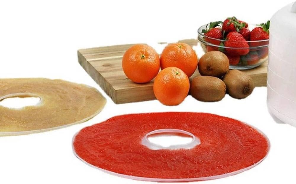 2Pcs Food Dehydrator Sheets Tablett Trockner Dörrgerät Teilfrucht Leathers Speisentrockner Blatt für