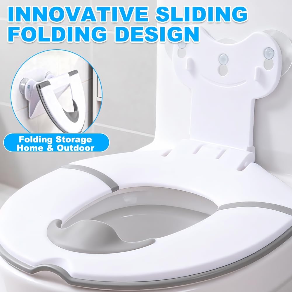 Faltbarer Toilettensitz Kinder, Kinder Toilettensitz, Tragbarer WC Sitz Kinder, Universal Klositz fü