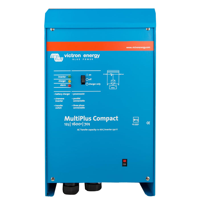 Victron Energy MultiPlus 1600VA 12-Volt 230V Reiner Sinus Wechselrichter 70 Amp Batterie Ladegerät,