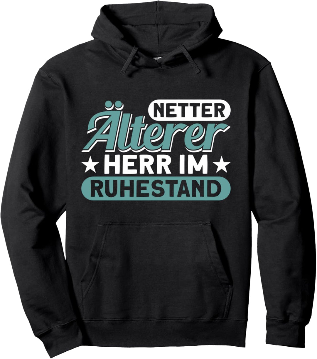 Oma & Opa Netter Älterer Herr Im Ruhestand Rente Pullover Hoodie