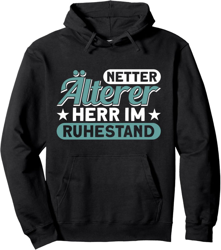 Oma & Opa Netter Älterer Herr Im Ruhestand Rente Pullover Hoodie