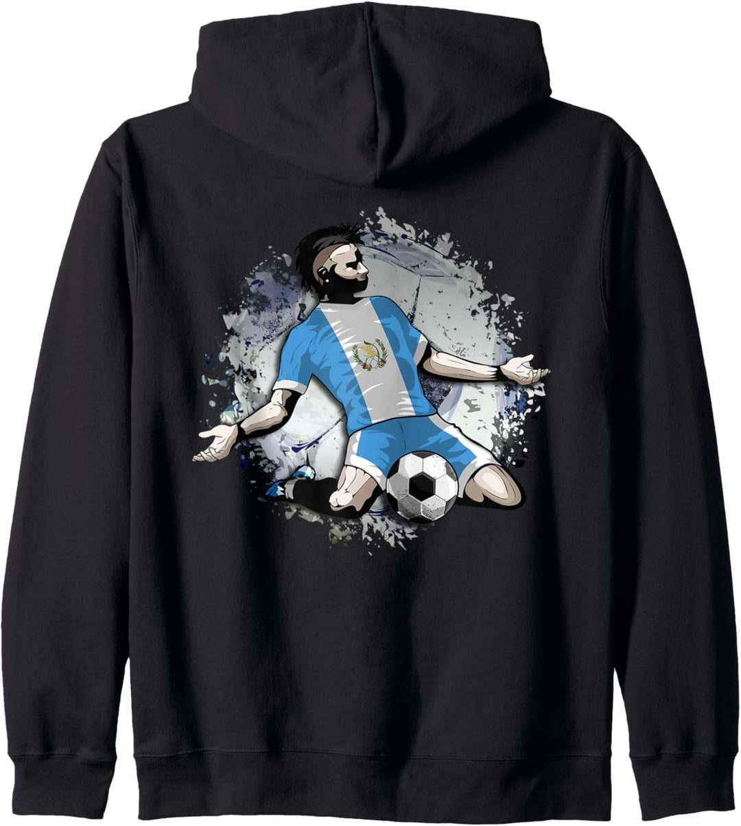 Guatemala Fussball Guatemaltekische Nationalflagge Soccer Art Kapuzenjacke