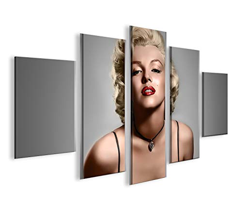 islandburner Bild Bilder auf Leinwand Marilyn Monroe V11 MF XXL Poster Leinwandbild Wandbild Dekoart