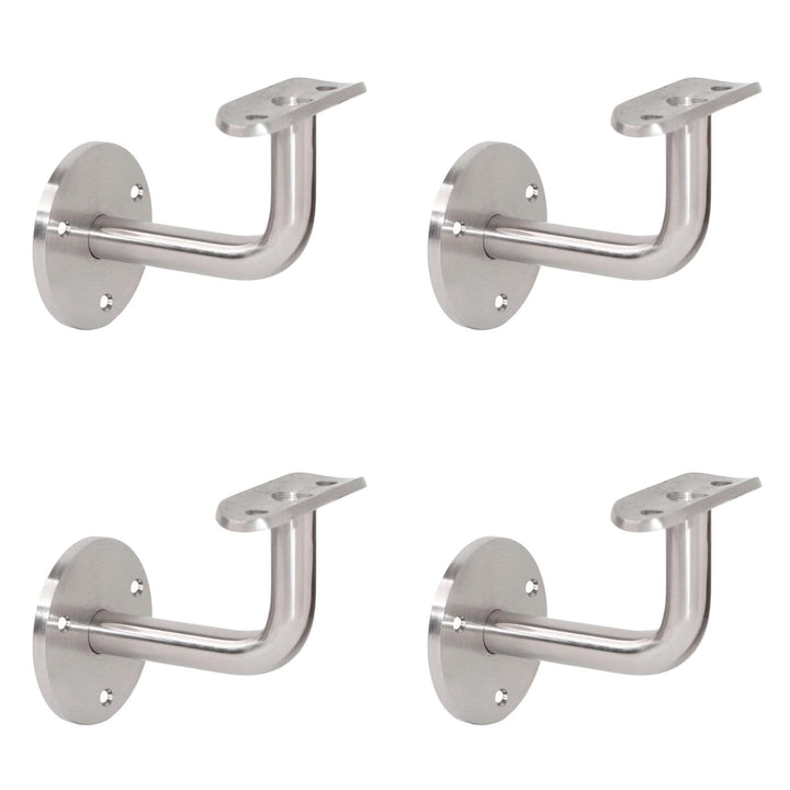 PRIOstahl Handlaufhalter Handlauf Wandhalter Handlaufstütze - 4 x Handlaufträger an die Wand für 42,