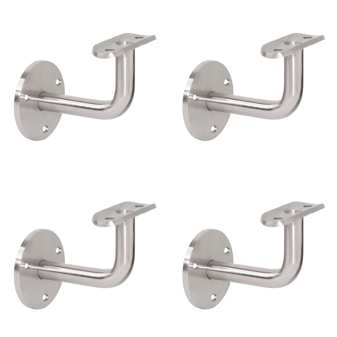 PRIOstahl Handlaufhalter Handlauf Wandhalter Handlaufstütze - 4 x Handlaufträger an die Wand für 42,