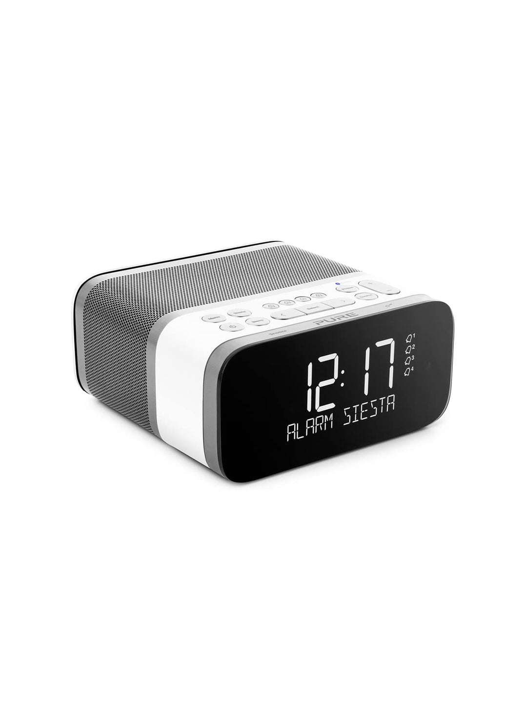 Pure Siesta S6 Bluetooth Radiowecker (Digitalradio, CrystalVue Display, Bluetooth, DAB/DAB+ und UKW,