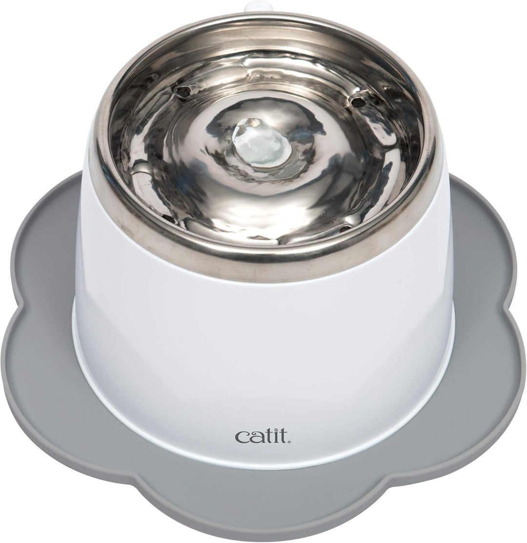 Catit Triple Action Filter, 3fach wirksamer Ersatzfilter, Trinkbrunnenfilter, 12er Pack &amp; Silikonmat