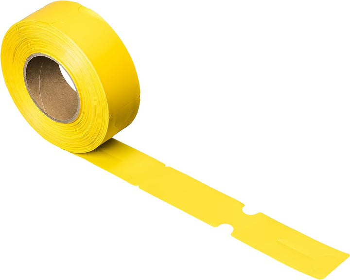 1000 Stück Schlaufenetiketten 50 x 248 mm, gelb