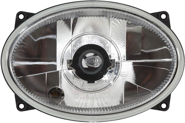 HELLA - Halogen-Scheinwerfereinsatz, Hauptscheinwerfer - 12/24V - Lichtscheibenfarbe: glasklar - bei