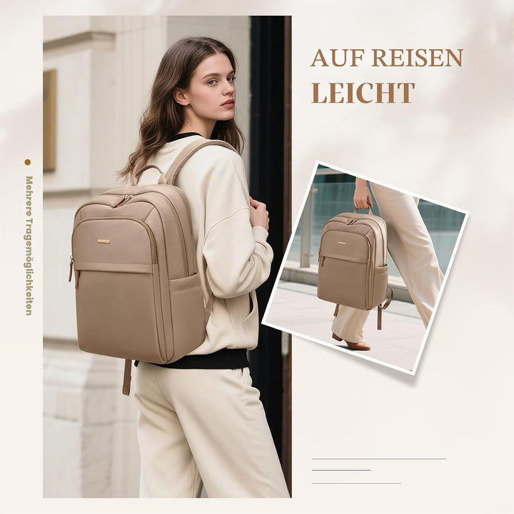 Rucksack Damen für Schule, Laptop Rucksack 16 Zoll, Gross Schultasche Arbeitstasche Lehrertasche Bac