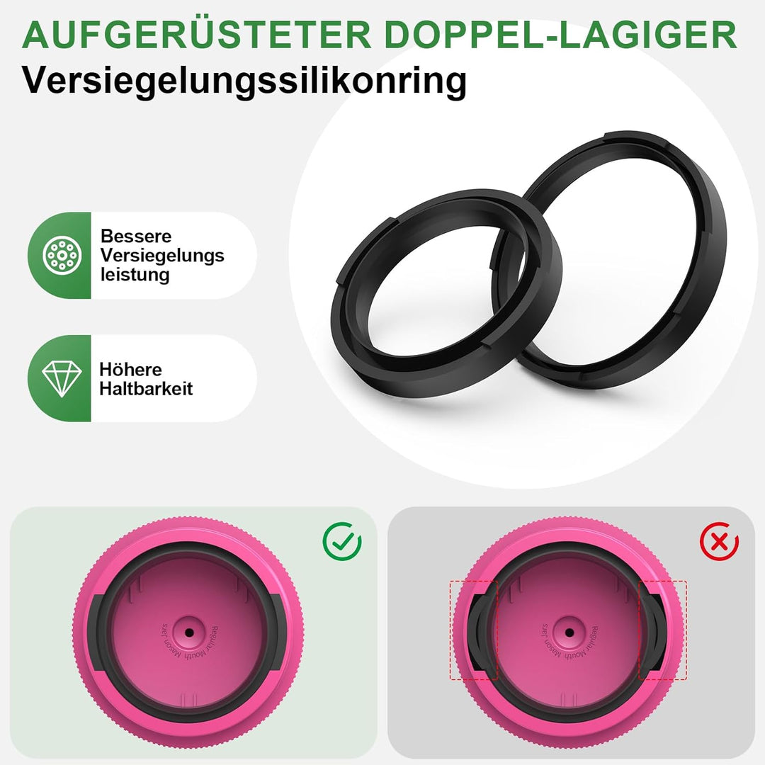 Elektrisches Vakuumierer für Einmachgläser, Elektrische Mason Jar Vakuum Sealer für Breite und Norma