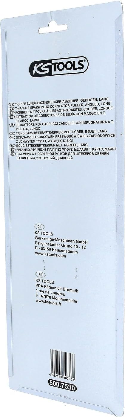 KS Tools 500.7530 T-Griff-Zündkerzenstecker-Abzieher, gebogen, lang