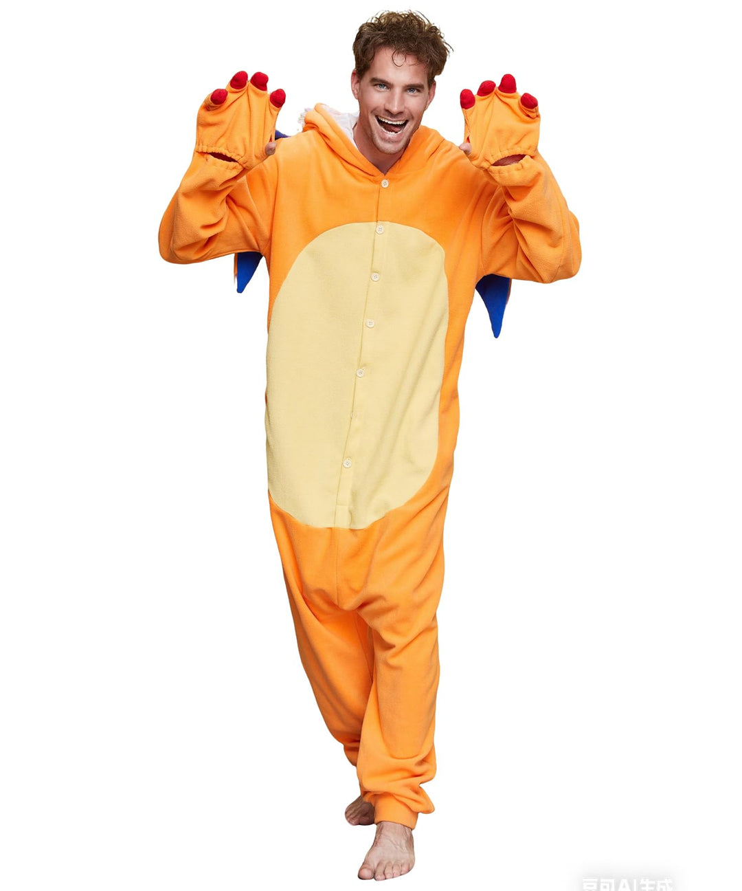 Dodheah Drache Onesie Erwachsene Tier Cosplay Kostüm Anime Cartoon Jumpsuit Weihnachten Halloween Py