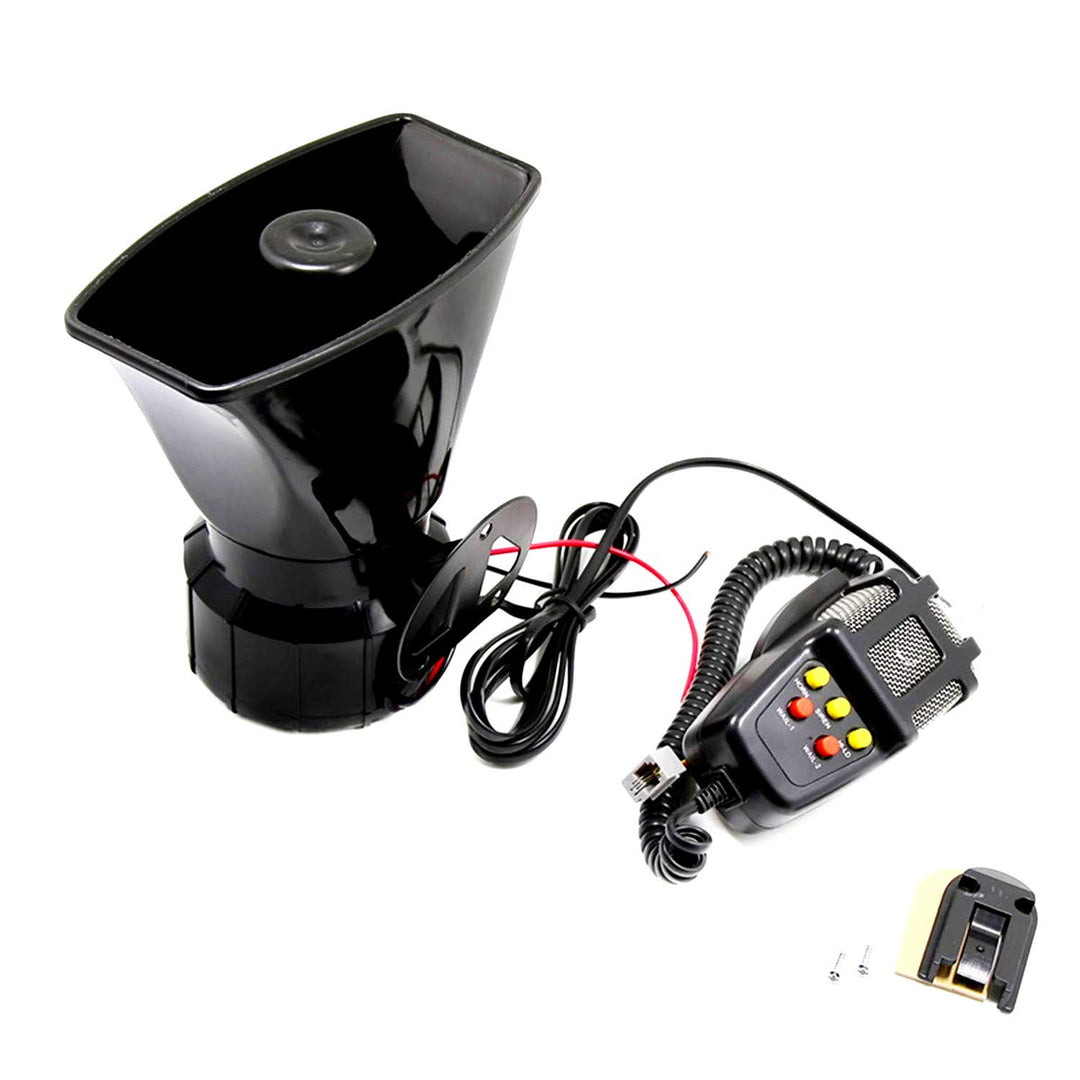 YIYIDA Autohupe Auto Sirene Horn Autohupe Horn Autohupe mit Mikrofon PA-System Notschallverstärker l