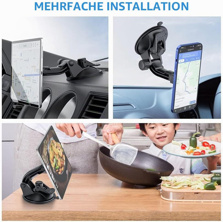 OHLPRO Tablet Halterung Auto Magnet, ipad Halterung Auto Vorne Armaturenbrett und Windschutzsche Mag