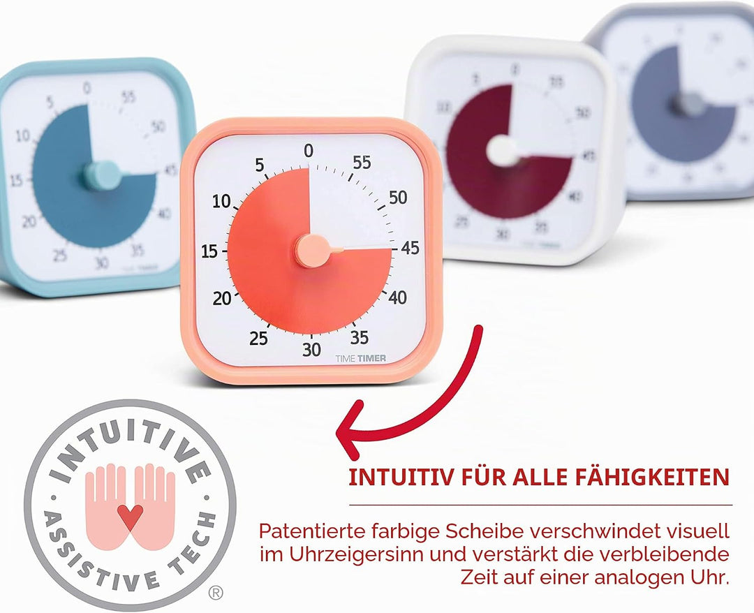 Time Timer Home MOD — 60 Minuten Kinder visueller Timer Home Edition — für Heimschule Zubehör, Lernw
