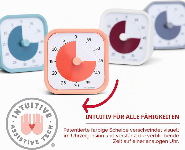 Time Timer Home MOD — 60 Minuten Kinder visueller Timer Home Edition — für Heimschule Zubehör, Lernw