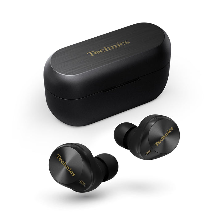 Technics EAH-AZ80E-K kabellose Ohrhörer mit Noise Cancelling, Multipoint Bluetooth 3 Geräte, bequeme