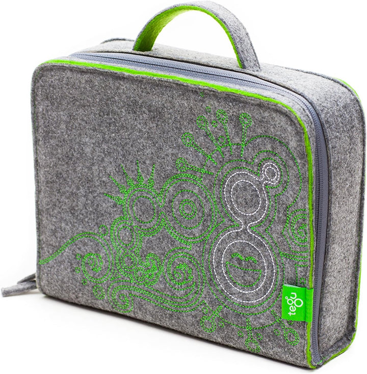 Tegu Reisetasche mit Magnetblöcken.