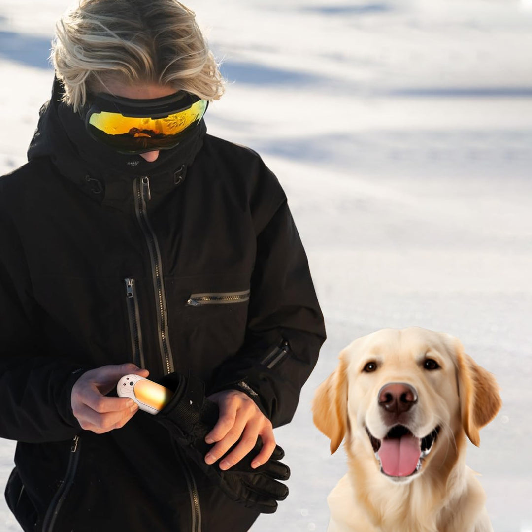 Lepwings Handwärmer Elektrisch, 2er-Pack, 6000 mAh Taschenwärmer Wiederverwendbar mit 3 Modi, 20 Stu