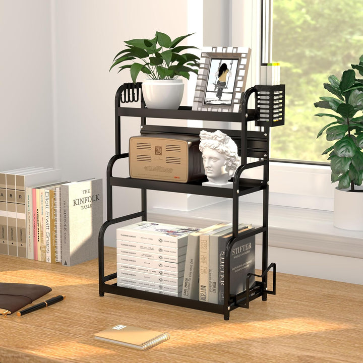 FEXPLENDID spices organizer, küchenregal arbeitsplatte, 63x49x22.5cm, Stahl, gewürz organizer, küche