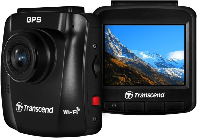 Transcend DrivePro 250 Dashcam mit GPS Blickwinkel horizontal max.=140 Degree 12 V, 24V WLAN, Akku,