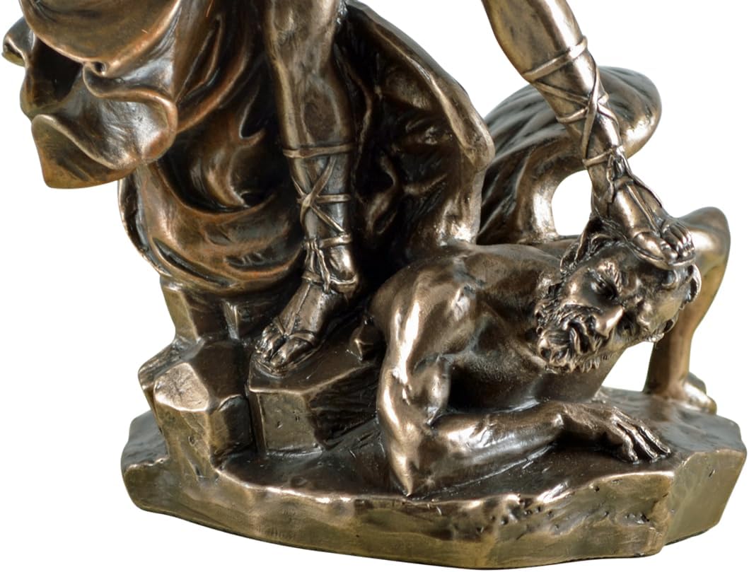 Veronese Figur Erzengel Michael bekämpft das Böse Figur bronziert Skulptur