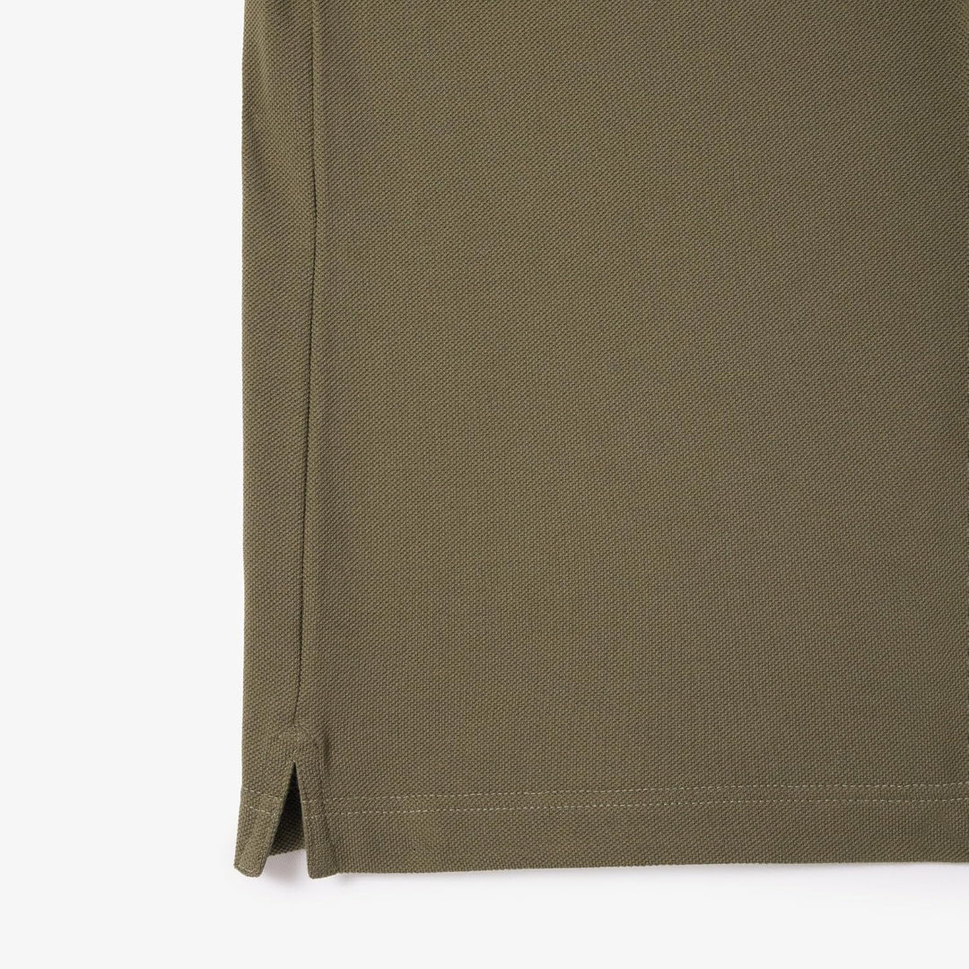 Lacoste Herren Polo-Shirt Kurzarm PH4012, Männer Polo-Hemd,2 Knopf,Slim Fit S Khaki, S Khaki
