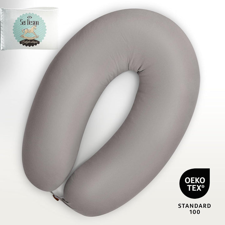 sei Design Stillkissen 170×30 cm – ergonomisch geprüftes Unterstützungskissen für Erwachsene – leise