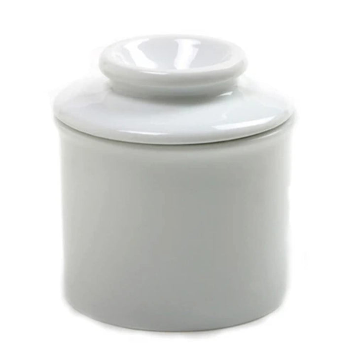 Norpro Porzellan-Butterdose, weiss, Weiss