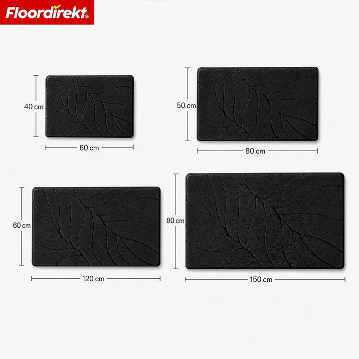 Floordirekt Badteppich - extra flauschig & schnelltrocknend - Badezimmerteppich mit rutschhemmender