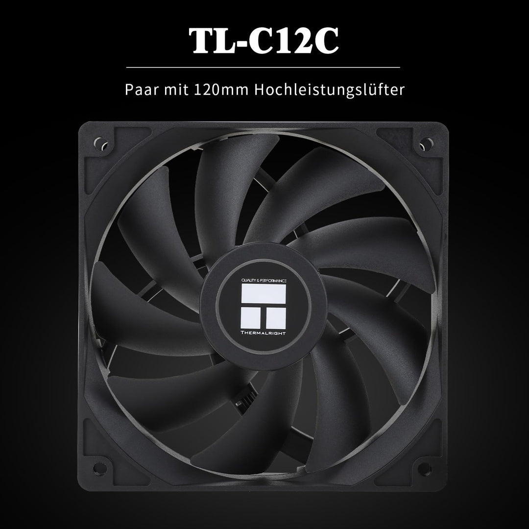 Thermalright Assassin X 120 SE CPU-Luftkühler, AX120 SE, 4 Heatpipes, TL-C12C PWM Leiser Lüfter CPU-
