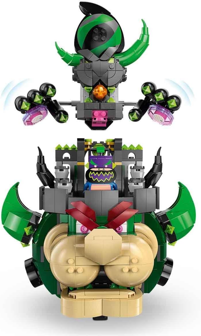 LEGO Super Mario Prinz Florian & Schloss Bowser - Interaktives Spielzeug mit 4 Figuren - Pinker Yosh