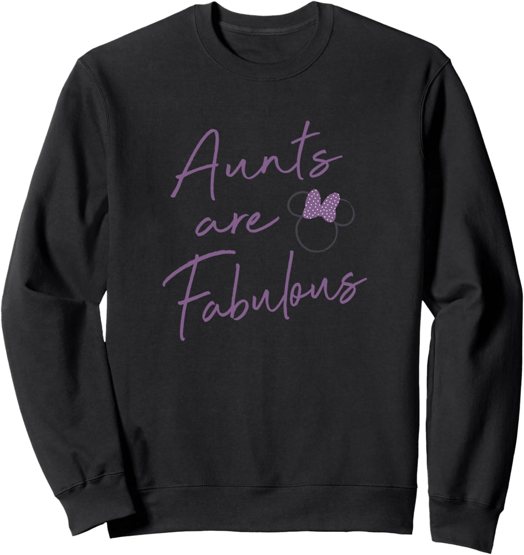 Disney Minnie Aunts Are Fabulous Purple Script Sweatshirt