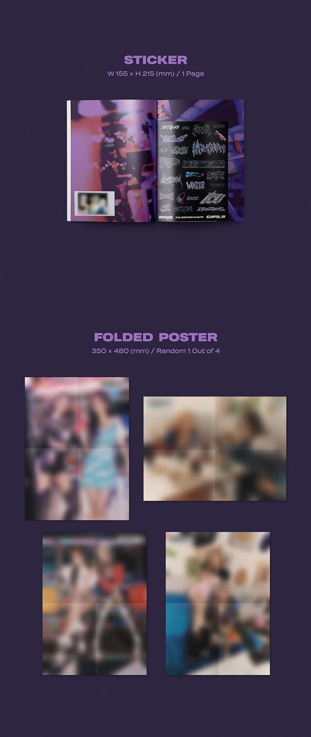 Dreamus Aespa – Girls [Real World Ver.] 2nd Mini Album + Folded Poster, (SMK1454)