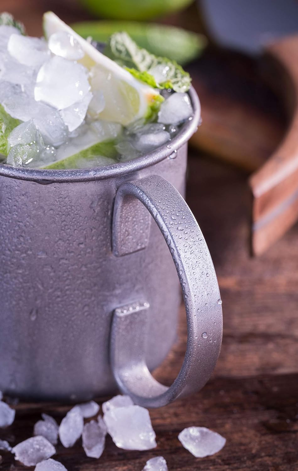 Buddy´s Bar - Moscow Mule Becher, 450 ml, hochwertiger Edelstahl-Becher, lebensmittelecht, Cocktail-