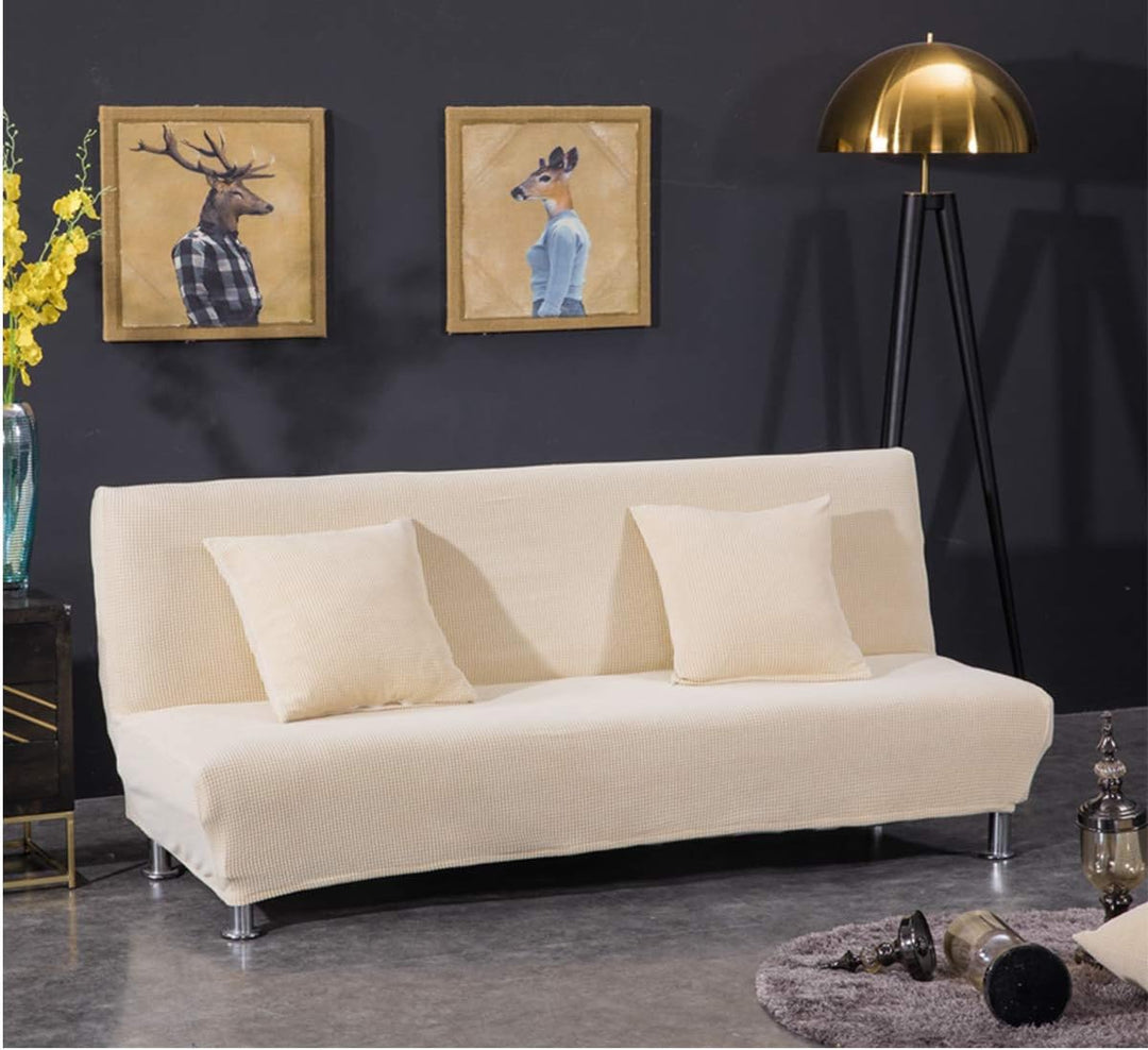 Sofabezug ohne armlehnen Stretch Armlose sofaüberwurf Sofahusse Ohne Armlehne 2 sitzer Sofa Abdeckun