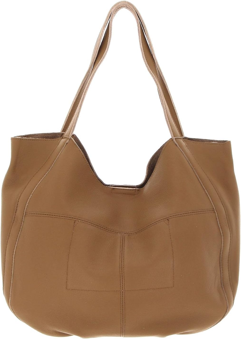 FREDsBRUDER Nastally Shopper Tasche Leder 44 cm Iced Coffee, Iced Coffee