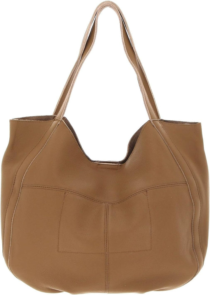 FREDsBRUDER Nastally Shopper Tasche Leder 44 cm Iced Coffee, Iced Coffee