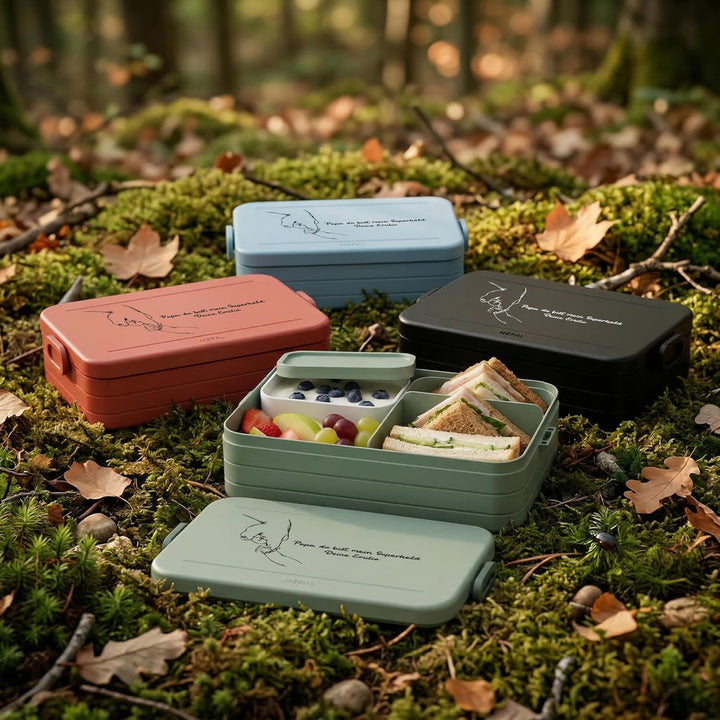 MEPAL Brotdose Spülmaschinenfest Outdoor, Lunchbox mit Einsatz für perfekte Ordnung, Mikrowellengeei
