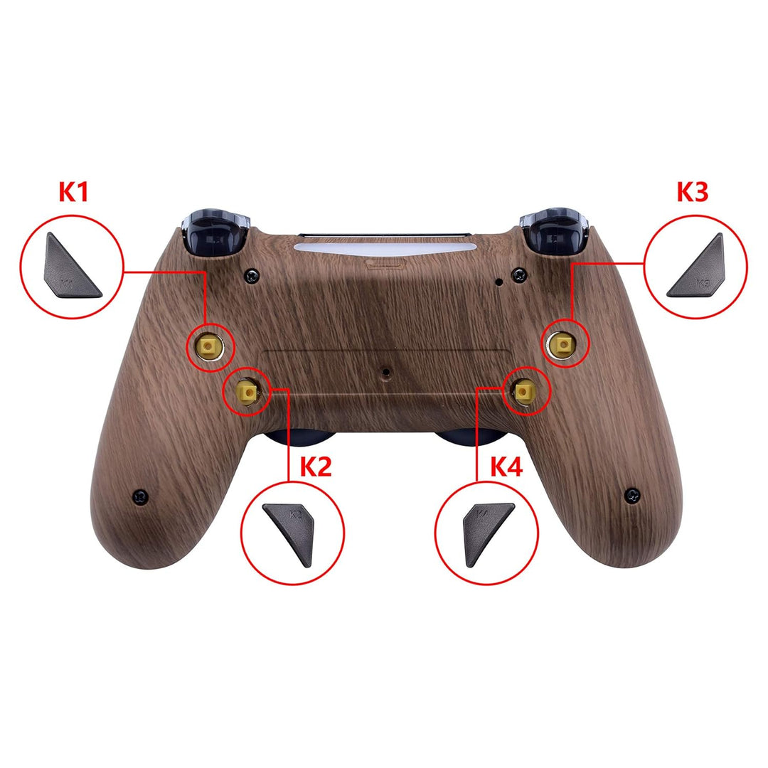 eXtremeRate Programmierbar Dawn Remap Kit für ps4 Controller, Rückseite Hülle Gehäuse Case&Upgrade-B