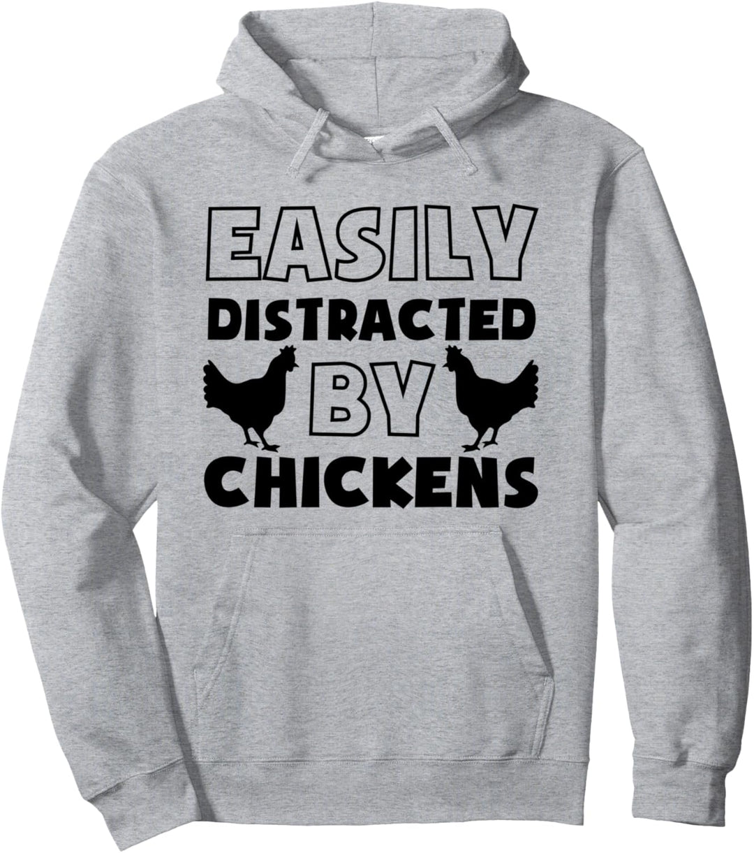 Landwirt wird von Huhn abgelenkt Pullover Hoodie