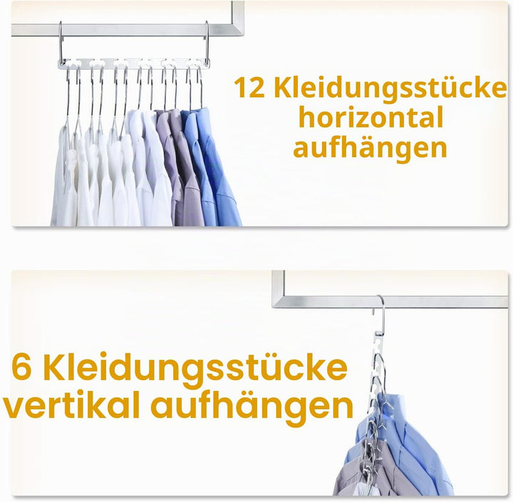 HOUSE DAY Platzsparende Kleiderbügel für Kleiderbügel Platzsparend Kleiderschränke Bügel Veranstalte