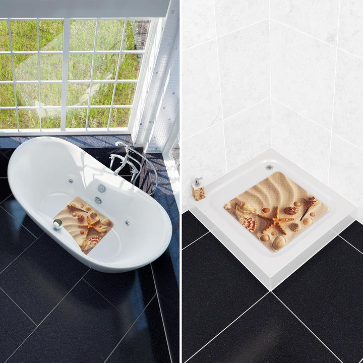 Sanilo Badematte 53 x 53 cm, rutschfeste Duschmatte für Dusche und Badewanne, Antirutschmatte maschi