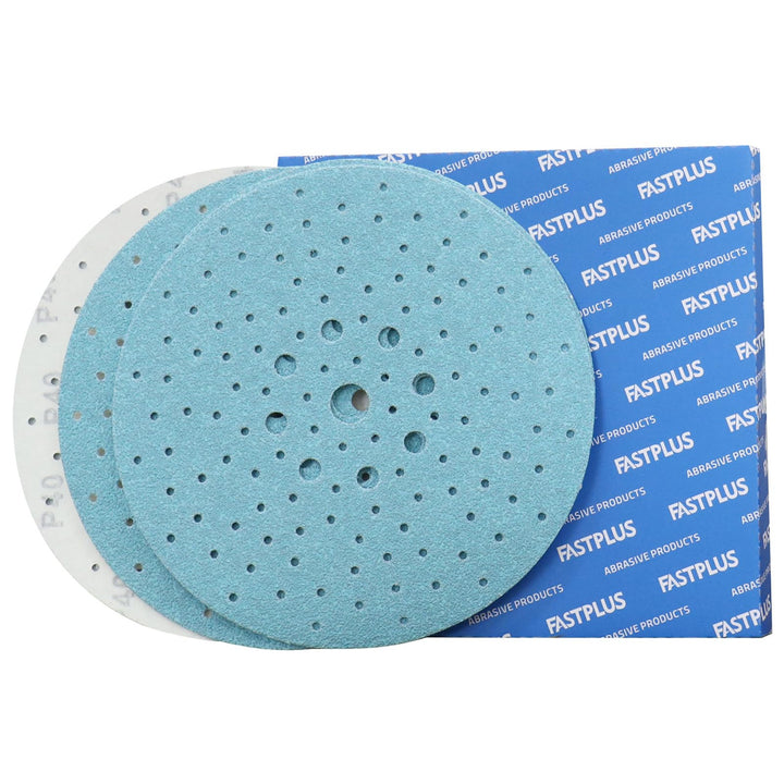 Schleifpapier 225mm Klett 400 Körnung Schleifscheiben Staubentfernung Keramik Schleifpapier Blau 10