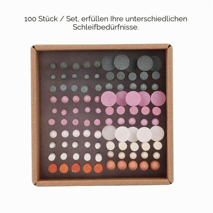 100Pcs Schleifkörper Schleifkopf, Nagelfräser Bits, Berufsnagel Bohrer Stellten Maniküre Pediküre Na